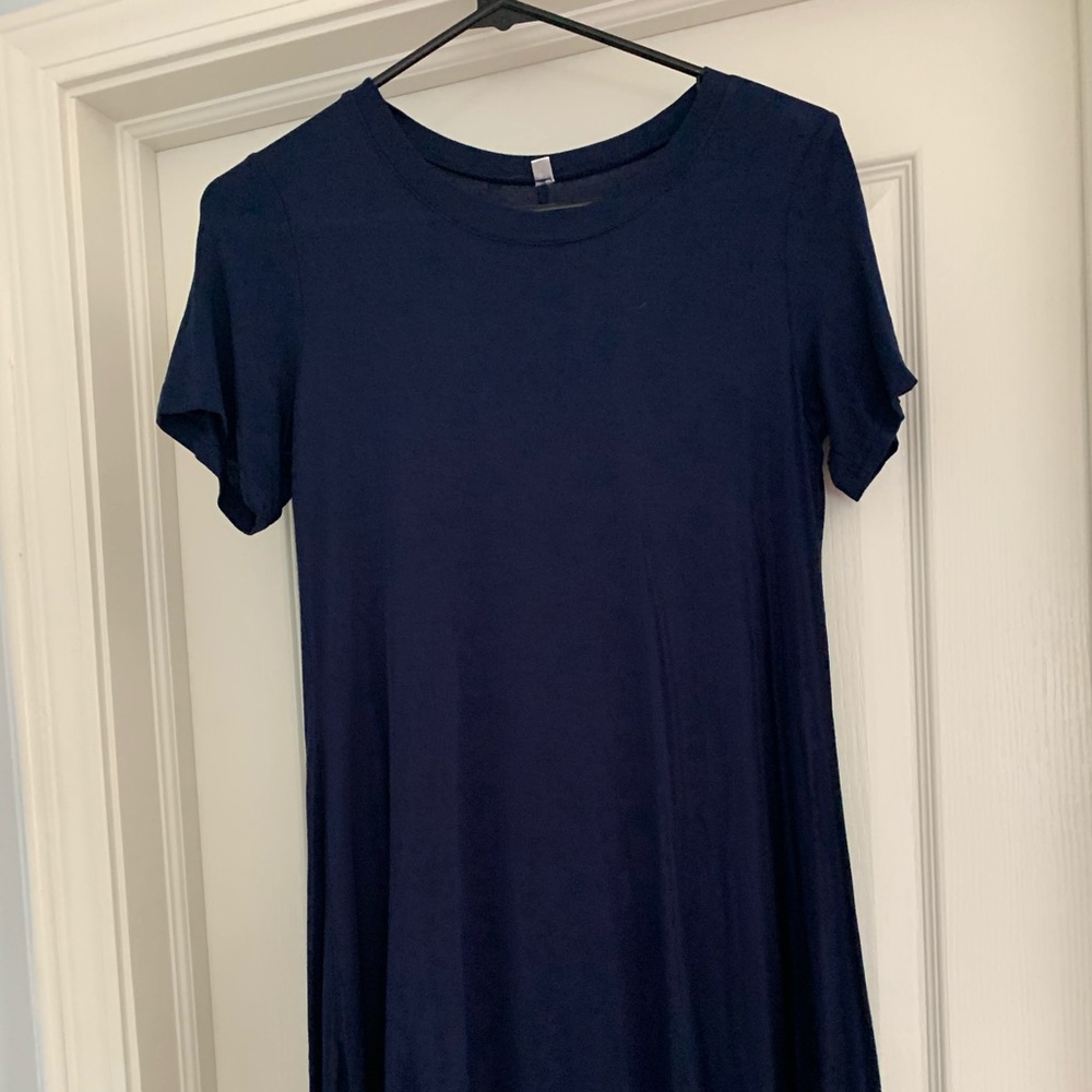 Navy Blue T-shirt Dress